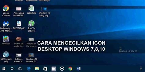 Cara Mengecilkan Icon Desktop Windows Lengkap Iyainaja My Id