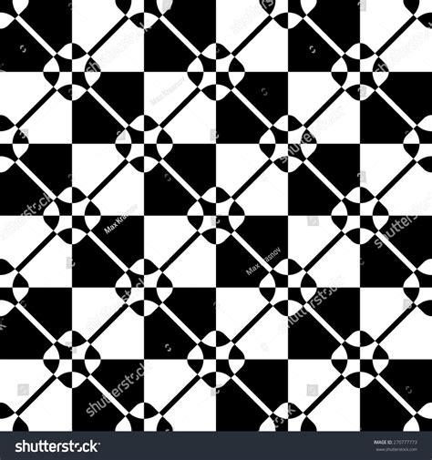 Seamless Grid Pattern Vector Black White Stock Vector (Royalty Free ...