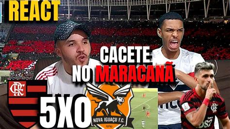 React Flamengo X Nova Igua U Show De Pedro Gabigol E Arrascaeta