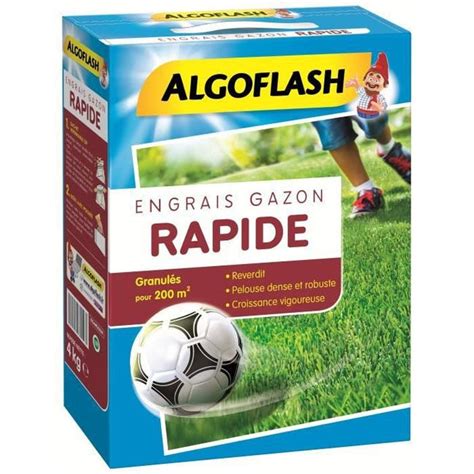 Algoflash Engrais Gazon Action Rapide 4kg Leroy Merlin