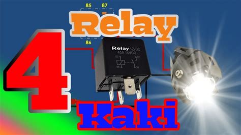 Fungsi Dan Cara Kerja Relay 4 Kaki Relay 4 Pin 12 Volt DC Lampu