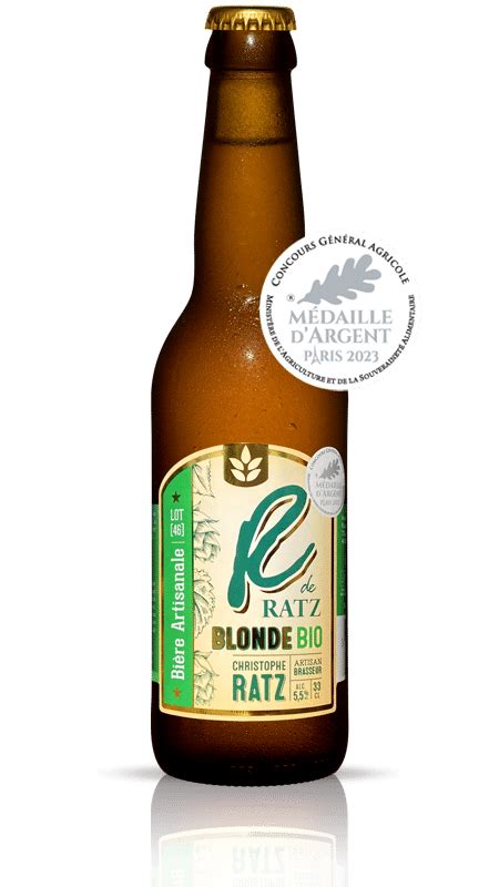 R Bio Blonde Ratz Bière Blonde Artisanale Brasserie Ratz