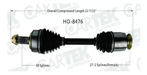 Flecha Homocinetica Completa Der Honda Cr V