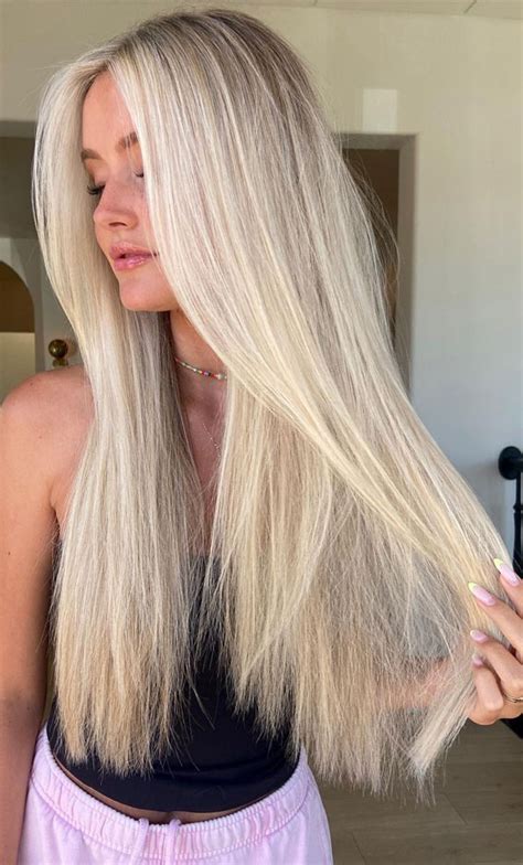 32 Trendy Blonde Hair Colour Ideas Ashy Root Pale Blonde