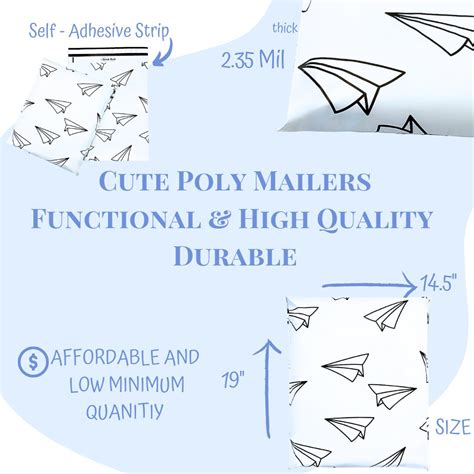 6x9 OR 14 5x19 Cute Poly Mailer Simple Mailer Shipping Bag Mailing Bag