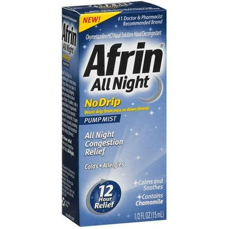 Afrin: All Night No Drip, .5 Oz - Walmart.com