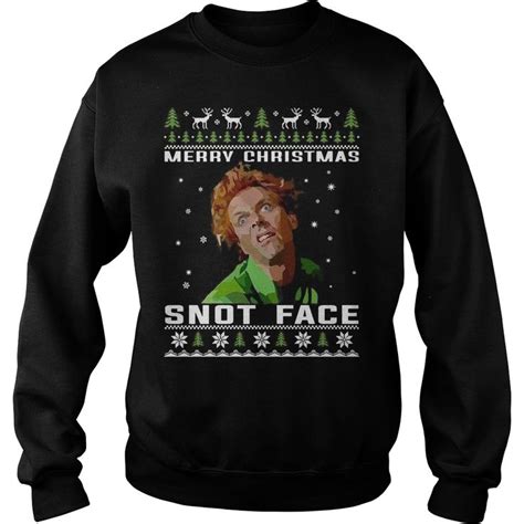 Drop Dead Fred Merry Christmas Snot Face Sweater Hoodie Longsleeve T