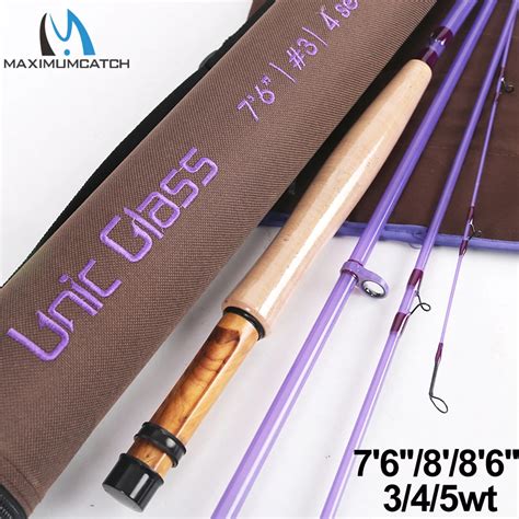 Maximumcatch Maxcatch Unic Fiberglass 3 4 5wt Fly Fishing Rod 7 8 8 6ft