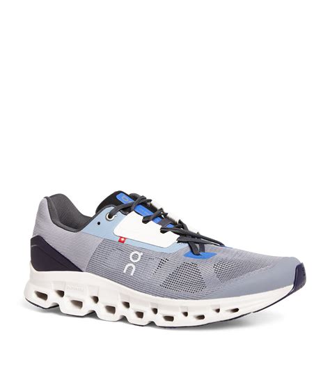 Mens On Running Grey Cloudstratus Trainers Harrods UK