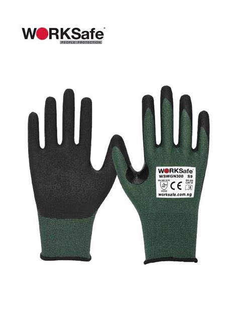 Worksafe® Nitrile Micro Foam Palm Coated 18 Gauge Cut Safety Gloves