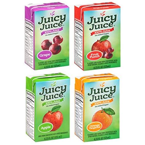 Juices : Juicy juice 4 fun flavors variety pack! 8 of each ...