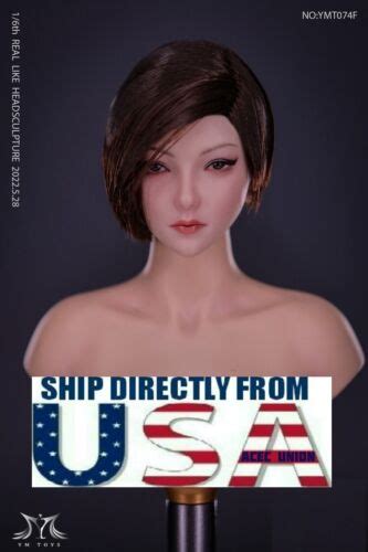 Female Head Sculpt Short Hair Or Jiaou Doll Phicen Hot Toys Figure Usa Ebay