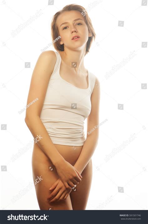 Elegant Nude Woman Short Blond Hair Stock Photo Shutterstock