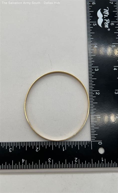 Solid 14kt Gold Bangle Bracelet 9 28g 14k Gold Ebay