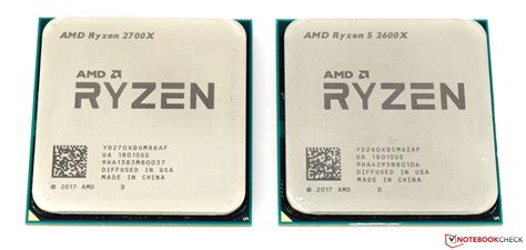 Ryzen 5 2600X and Ryzen 7 2700X in review - NotebookCheck.net Reviews