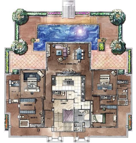 Chom Tawan :: Penthouse Floorplan