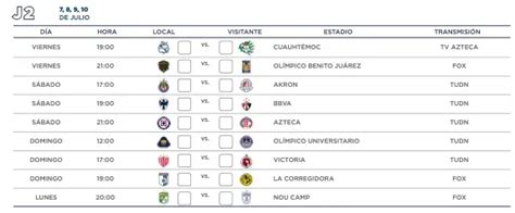 Calendario Del Torneo Apertura 2023 De La Liga Mx Fechas Horarios Y Tv De Los Partidos