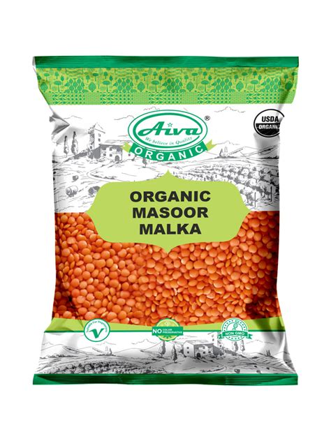 Organic Masoor Malka Red Lentils Whole Without Husk Usda Certified