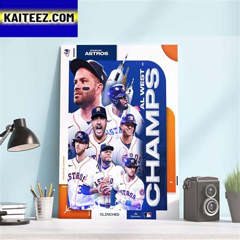 Houston Astros Are 2023 AL West Champs Art Decor Poster Canvas - Kaiteez