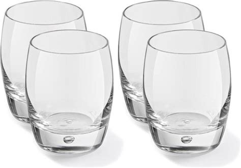 Glazen Whisky Water Karaf 750 Ml Met 4x Luxe Whiskyglazen 360 Ml