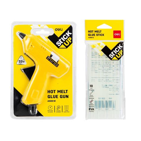 Hot Melt Glue Stick Deli Hot Melt Glue Gun 20W Glue Gun Refills Adhesive Glue Gun Shopee