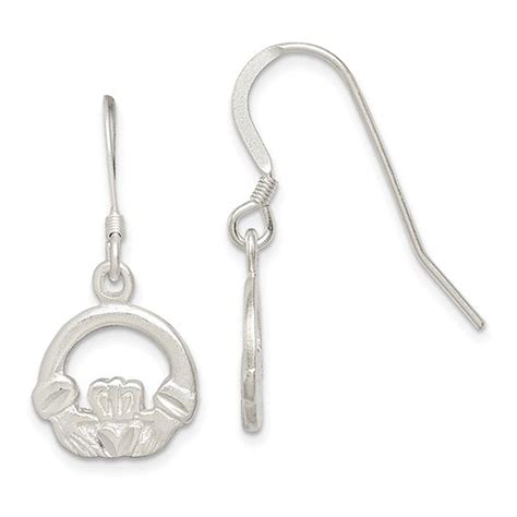 Sterling Silver Claddagh Earrings