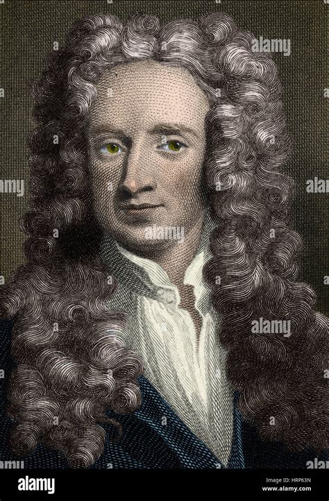 Isaac Newton English Polymath Stock Photo Alamy