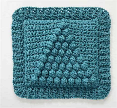 Crochet Holiday Bobble Tree Hot Pad Daisy Farm Crafts