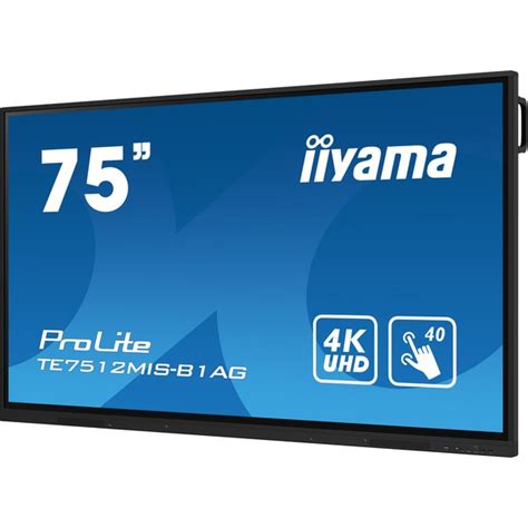 Iiyama ProLite TE7512MIS B1AG Public Display Schwarz UltraHD 4K HDMI