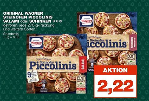 Original Wagner Steinofen Piccolinis Salami Oder Schinken Angebot Bei Real