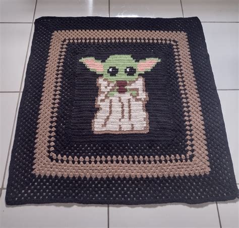 Baby Yoda Star Wars Tapete Em Crochê Elo7 Produtos Especiais