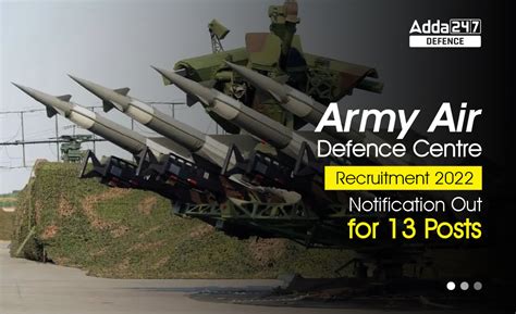 Army Air Defence Centre Recruitment Last Day To Apply