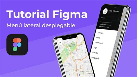 Figma tutorial español Como crear un menú lateral desplegable YouTube