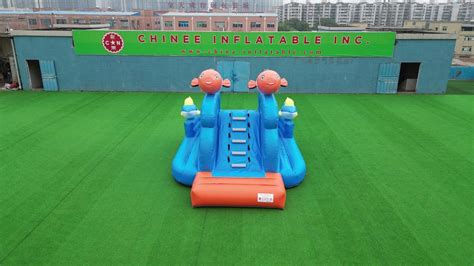 Ocean Splash Dive Into The Clownfish Themed Inflatable Mini Slide