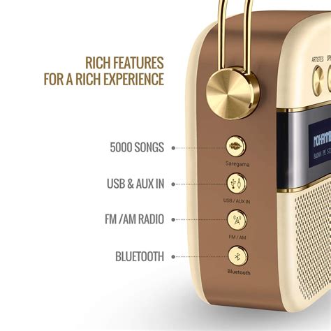 Buy SAREGAMA Carvaan 10W Portable Bluetooth Speaker (5000 Pre Loaded