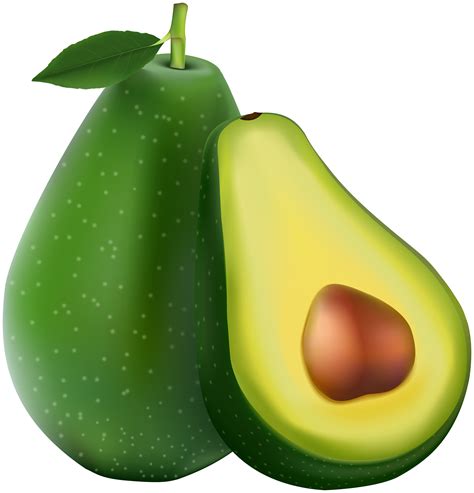 Avocado Cartoon Clip Art