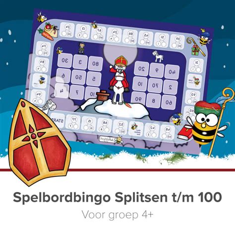 Juf Bijtje Bingo Voor 2 Splitsen In Thema Sinterklaas Jufbijtje Nl