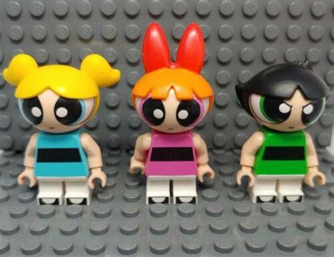 Lego Powerpuff Girls Blossom Bubbles Buttercup Minifigure Lot