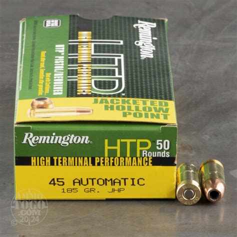 Acp Auto Ammunition For Sale Remington Grain Jacketed Hollow