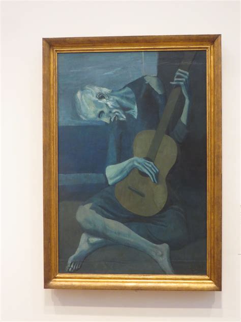 The Old Guitarist 1903 04 Pablo Picasso Art Institute O Flickr