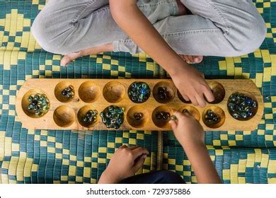 traditional malay game  played  stock photo edit