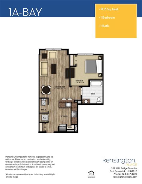 Spacious 1, 2 and 3 Bedroom Floor Plans | Kensington Place
