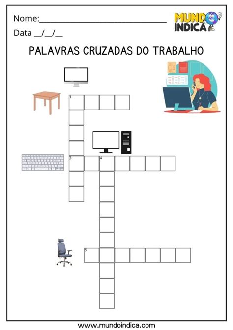 Atividades De Palavras Cruzadas Na Educa O Infantil