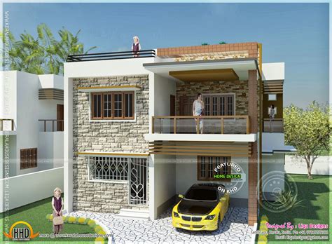 Double Storied Tamilnadu House Design Kerala Home Design And Floor