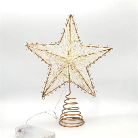 Christmas Tree Topper Star Decor Christmas Tree Star Topper Xmas Tree ...