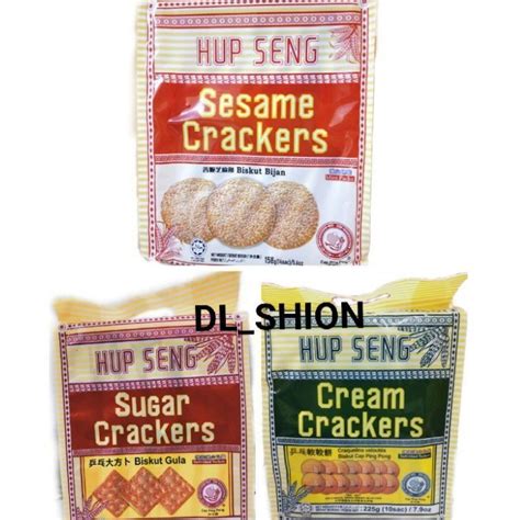 Jual Hup Seng Cream Crackers Sugar Cracker Bungkusan Biskuit