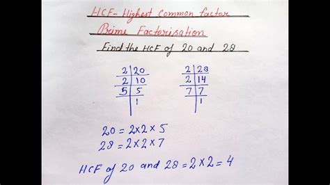 How To Solve Hcf Prime Factorisation Step By Step How To Find Hcf