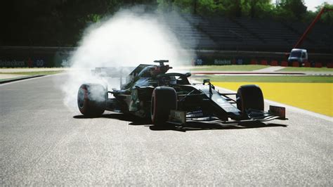 The King Of Corners At Monza Lewis Hamilton Drives His W11 In Monza