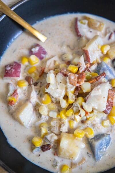 Hearty Creamy Chicken Corn Chowder With Potatoes And Bacon Twelve On Main