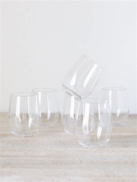 Stemless Acrylic Glasses, Set of 6 – Celadon at Home